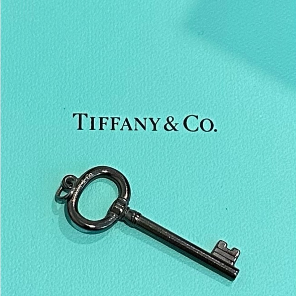 Tiffany Black Oval Key TTN/STERLING